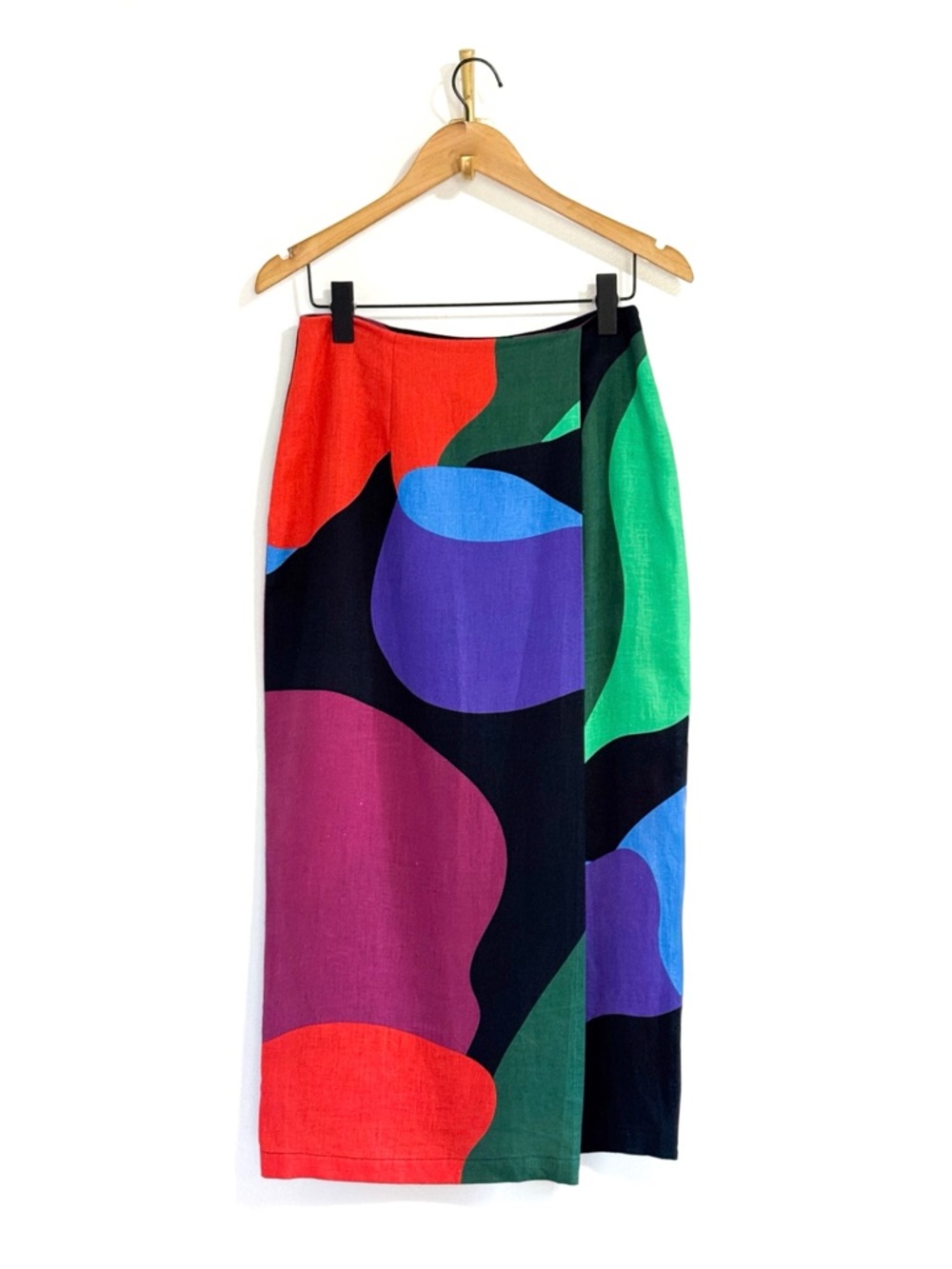 Mara Hoffman Wrap Colorblock Sunja Midi Skirt - Picture 2 of 8